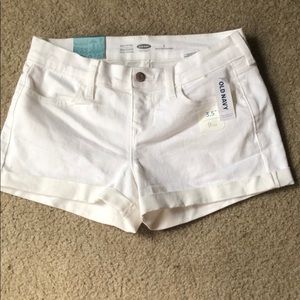 White jean shorts size 2